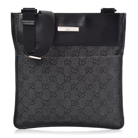 gucci black messenger crossbody|More.